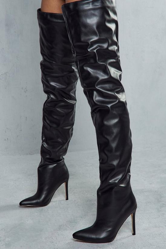 MissPap Thigh High Pointed Heeled Boots 1