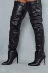 MissPap Thigh High Pointed Heeled Boots thumbnail 3