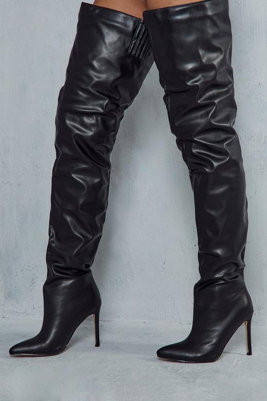 MissPap Thigh High Pointed Heeled Boots 3