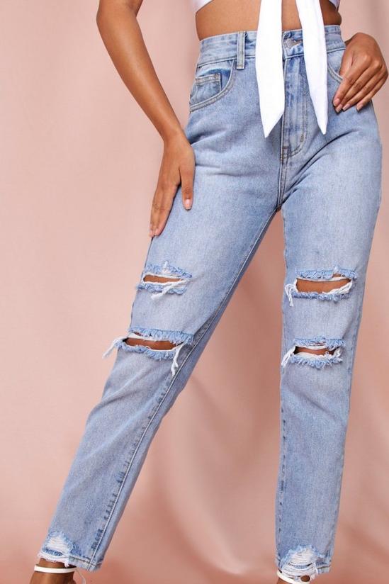 MissPap High Waisted Distressed Mom Jean 3
