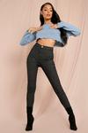 MissPap High Waisted Disco Stretch Skinny Jeans thumbnail 3