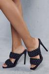 MissPap Woven Strappy Heeled Mules thumbnail 1