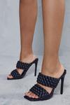 MissPap Woven Strappy Heeled Mules thumbnail 3