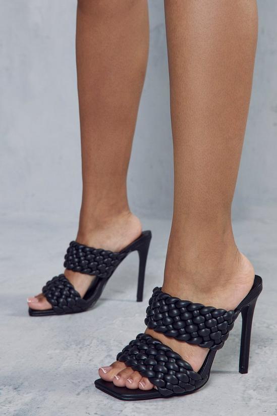 MissPap Woven Strappy Heeled Mules 3