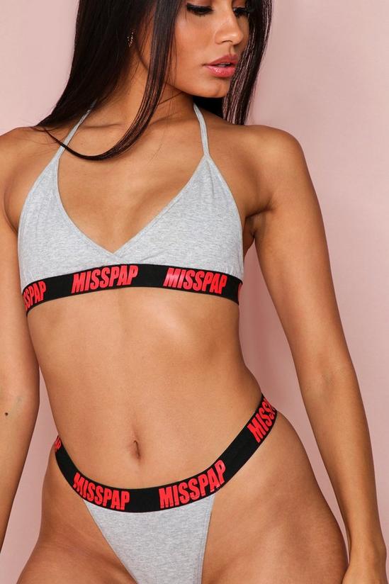 MissPap MISSPAP Branded Double Jersey Bra & Knicker Set 4