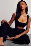 MissPap Ribbed Bralet and Wide Leg Co-ord Lounge Set thumbnail 2