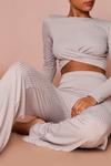 MissPap Ribbed Twist Front Wide Leg Co-Ord thumbnail 1