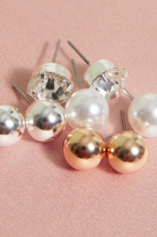 MissPap 12 Pack Mixed Diamante Pearl and Stud Pack 2