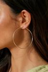 MissPap Plain 6.5cm Hoop Earrings thumbnail 2