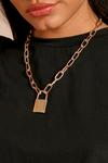 MissPap Padlock Chunky Chain Necklace thumbnail 2