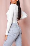 MissPap Fine Knit Ribbed Cropped Cardigan thumbnail 2