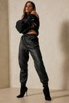 MissPap Leather Look Joggers thumbnail 1