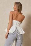 MissPap Sweetheart Neck Pleated Corset Top thumbnail 2