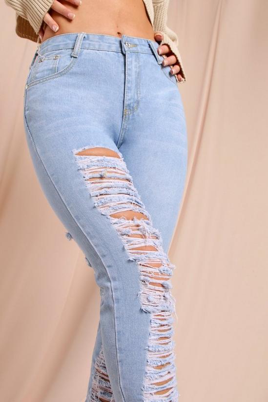 MissPap Mid Rise Extreme Distressed Skinny Jeans 2