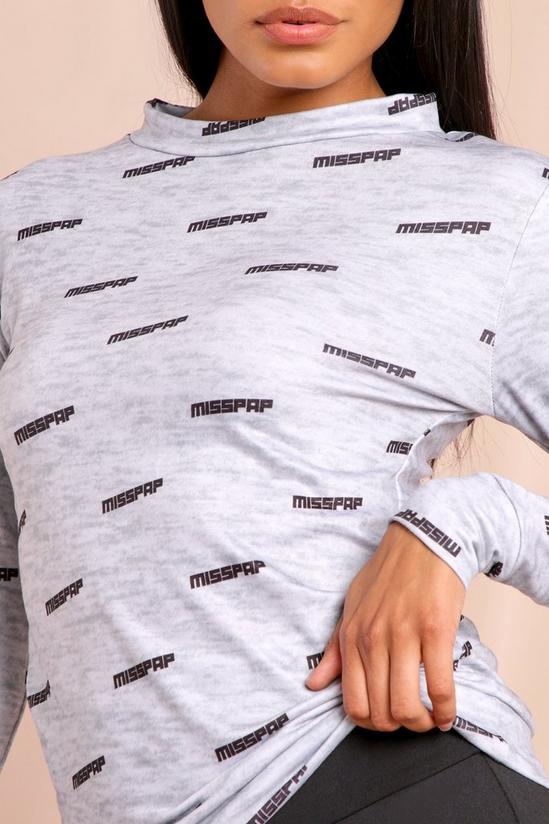 MissPap MISSPAP Branded All Over Print Sweatshirt 2