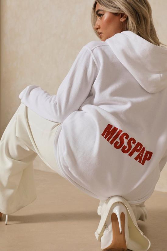 MissPap MISSPAP Back Print Branded Oversized Hoodie 2