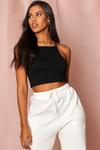 MissPap Strappy Racer Cropped Vest Top thumbnail 1