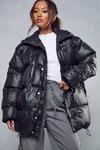 MissPap Oversized Funnel Neck Cire Puffer thumbnail 1