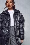 MissPap Oversized Funnel Neck Cire Puffer thumbnail 2