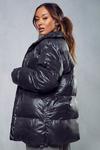 MissPap Oversized Funnel Neck Cire Puffer thumbnail 3