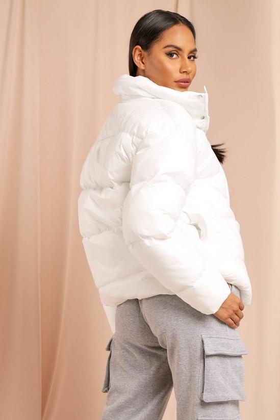 MissPap Oversized Funnel Neck Cire Puffer 3