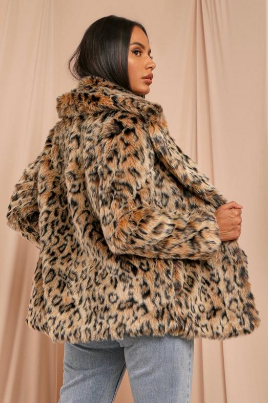 MissPap Luxe Leopard Faux Fur Coat 2