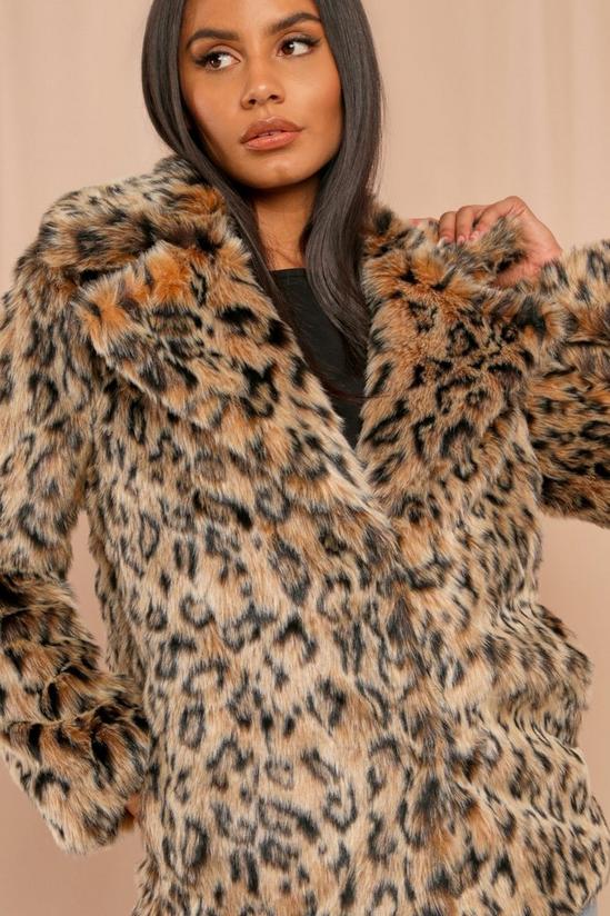 MissPap Luxe Leopard Faux Fur Coat 4