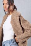MissPap Double Breasted Faux Fur Teddy Coat thumbnail 2
