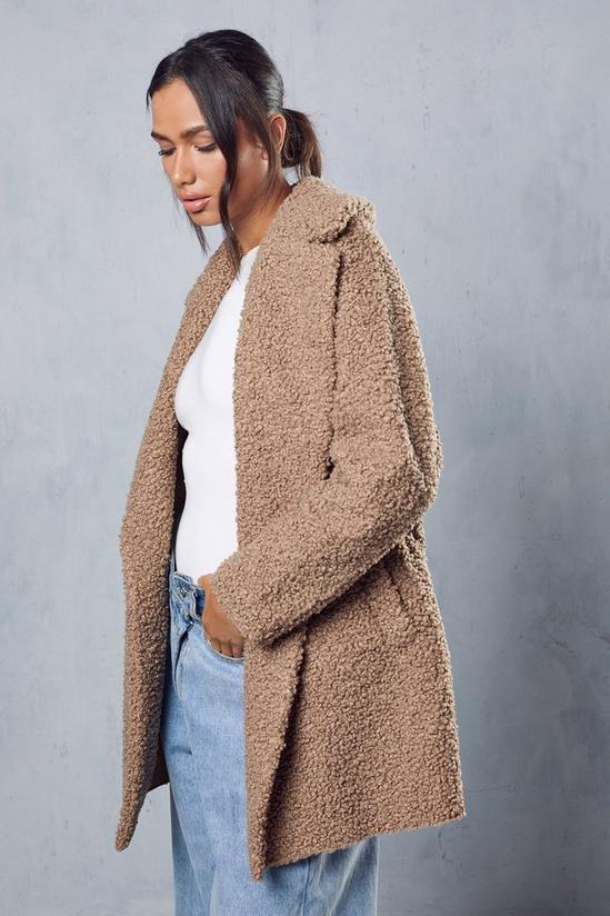 MissPap Double Breasted Faux Fur Teddy Coat 5