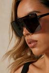 MissPap oversized single lens sunglasses thumbnail 2