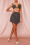 MissPap Ditsy Floral Pleated Bralet & Skirt Co Ord thumbnail 3