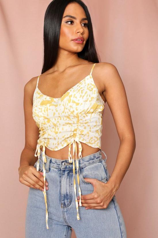 MissPap printed ruched bust cami top 1