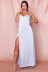 MissPap Premium Satin Backless Panelled Maxi Dress thumbnail 3