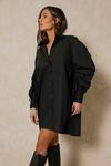 MissPap Ruched Tie Sleeve Shirt Dress thumbnail 1