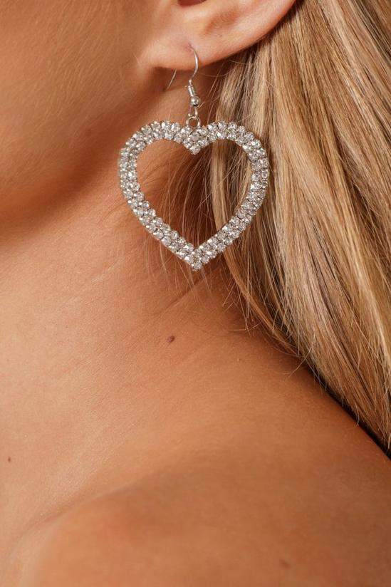 MissPap Diamante Heart Earrings 2