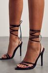 MissPap Strappy Pointed Lace Up High Heels thumbnail 3