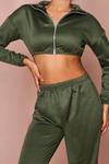 MissPap Zip Front High Neck Cropped Sweater thumbnail 1