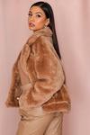 MissPap Teddy Faux Fur Double Breasted Jacket thumbnail 2
