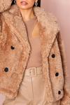 MissPap Teddy Faux Fur Double Breasted Jacket thumbnail 4