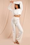 MissPap Knitted Crop Jumper And Wide Leg Trouser Set thumbnail 1