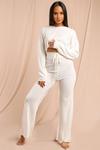MissPap Knitted Crop Jumper And Wide Leg Trouser Set thumbnail 4