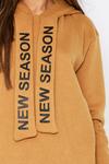 MissPap New Season Slogan Drawstring Hooded Dress thumbnail 4