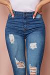 MissPap Thigh Ripped Skinny Jeans thumbnail 4