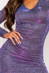 MissPap Metallic Ruched Mini Dress thumbnail 4