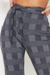 MissPap Checked Button Detail Cuff Trousers thumbnail 4