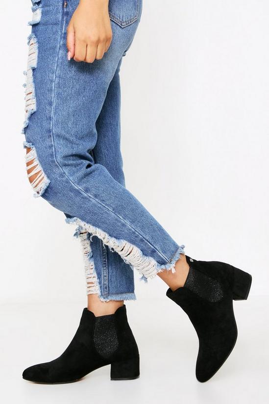MissPap Suedette Panelled Chelsea Ankle Boot 1