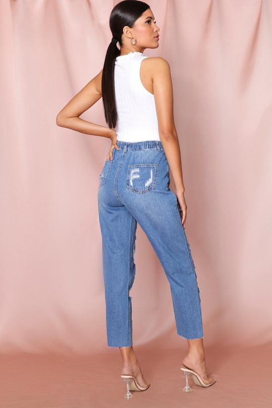 MissPap Distressed High Waisted Mom Jeans 2