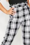 MissPap High Waisted Button Detail Checked Trousers thumbnail 4