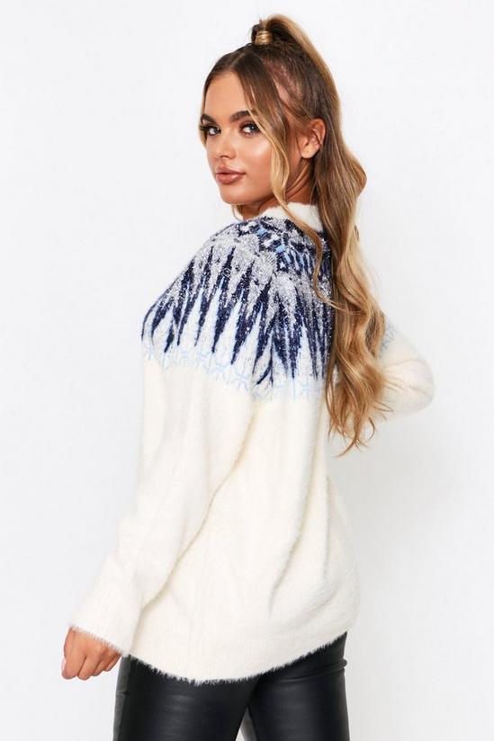 MissPap Christmas Feather Tinsel Jumper 2