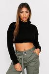 MissPap High Neck Frill Cropped Jumper thumbnail 1